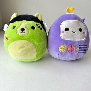 Squishmallows Bundle of Frankenstein and Robot